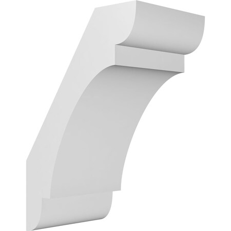 Ekena Millwork 6-in. W x 8-in. D x 12-in. H Olympic Architectural Grade PVC Knee Brace BRCP06X08X12OLY